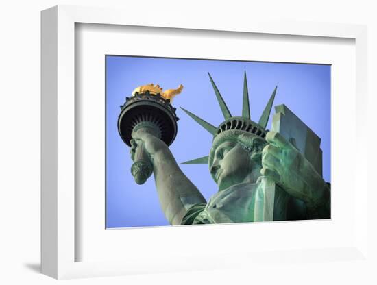 Usa, New York, New York City, Statue of Liberty National Monument-Michele Falzone-Framed Photographic Print