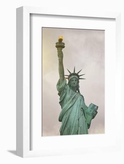 Usa, New York, New York City, Statue of Liberty National Monument-Michele Falzone-Framed Photographic Print