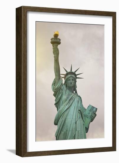 Usa, New York, New York City, Statue of Liberty National Monument-Michele Falzone-Framed Photographic Print