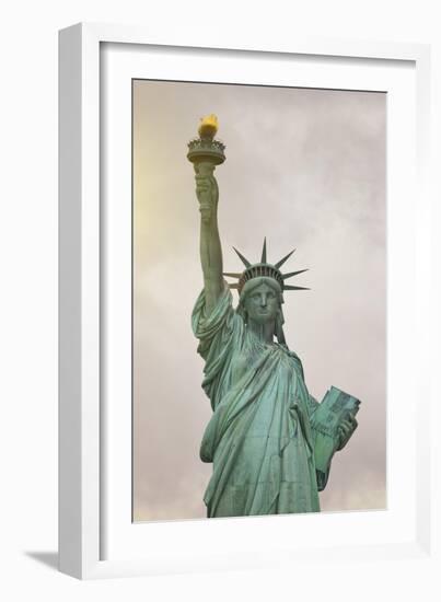 Usa, New York, New York City, Statue of Liberty National Monument-Michele Falzone-Framed Photographic Print