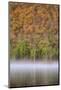 USA, New York State. Autumn foliage and mist on Labrador Pond.-Chris Murray-Mounted Photographic Print