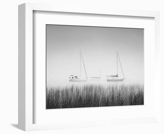 USA, New York State. Three sailboats, St. Lawrence River, Thousand Islands.-Chris Murray-Framed Photographic Print