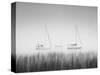 USA, New York State. Three sailboats, St. Lawrence River, Thousand Islands.-Chris Murray-Stretched Canvas