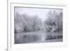 USA, New York State. Winter snowfall on the Erie Canal, Cedar Bay Park.-Chris Murray-Framed Premium Photographic Print