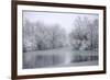 USA, New York State. Winter snowfall on the Erie Canal, Cedar Bay Park.-Chris Murray-Framed Premium Photographic Print