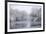 USA, New York State. Winter snowfall on the Erie Canal, Cedar Bay Park.-Chris Murray-Framed Premium Photographic Print