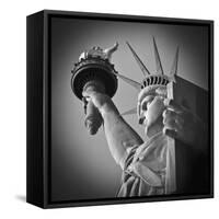 USA, New York, Statue of Liberty-Alan Copson-Framed Stretched Canvas