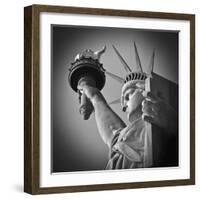 USA, New York, Statue of Liberty-Alan Copson-Framed Photographic Print