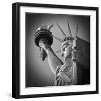 USA, New York, Statue of Liberty-Alan Copson-Framed Photographic Print