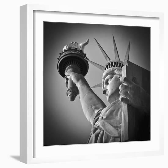 USA, New York, Statue of Liberty-Alan Copson-Framed Photographic Print