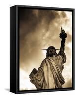 USA, New York, Statue of Liberty-Alan Copson-Framed Stretched Canvas