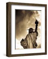 USA, New York, Statue of Liberty-Alan Copson-Framed Photographic Print