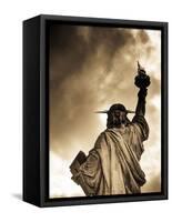 USA, New York, Statue of Liberty-Alan Copson-Framed Stretched Canvas