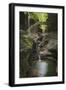 USA, New York. Waterfalls along the Gorge Trail, Watkins Glen State Park.-Alan Majchrowicz-Framed Photographic Print