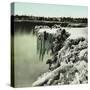 Usa,-Niagara Falls, Snow Effects at Table Rock-Leon, Levy et Fils-Stretched Canvas