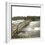 Usa,-Niagara Falls, the Bridge Above the Rapids-Leon, Levy et Fils-Framed Photographic Print