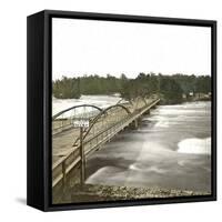 Usa,-Niagara Falls, the Bridge Above the Rapids-Leon, Levy et Fils-Framed Stretched Canvas