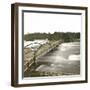 Usa,-Niagara Falls, the Bridge Above the Rapids-Leon, Levy et Fils-Framed Premium Photographic Print