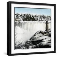 Usa- Niagara Falls, the Terrapine Tower in Winter-Leon, Levy et Fils-Framed Photographic Print