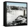 Usa- Niagara Falls, the Terrapine Tower in Winter-Leon, Levy et Fils-Framed Stretched Canvas