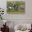 USA, North Carolina, Charleston., moss-covered tree and Azaleas-Hollice Looney-Stretched Canvas displayed on a wall