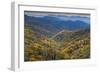 USA, North Carolina, Great Smoky Mountains National Park, Autumn Panorama from Newfound Gap-Walter Bibikow-Framed Photographic Print