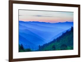 USA, North Carolina, Great Smoky Mountains National Park. Mountain landscape at sunrise.-Jaynes Gallery-Framed Photographic Print