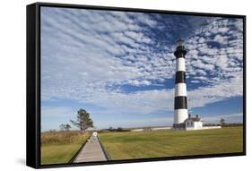 USA, North Carolina, Outer Banks National Seashore, Bodie Island, Bodie Island Lighthouse-Walter Bibikow-Framed Stretched Canvas