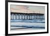 USA, North Carolina, Sunset Beach. Pier at dawn.-Jaynes Gallery-Framed Photographic Print