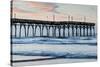 USA, North Carolina, Sunset Beach. Pier at dawn.-Jaynes Gallery-Stretched Canvas