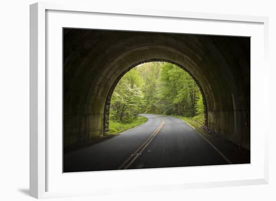 USA, North Carolina. Tunnel on the Blue Ridge Parkway-Jaynes Gallery-Framed Photographic Print