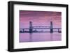 USA, North Carolina, Wilmington, Cape Fear Memorial Bridge-Walter Bibikow-Framed Photographic Print