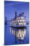 USA, North Carolina, Wilmington, River Boats on the Cape Fear River-Walter Bibikow-Mounted Photographic Print