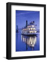 USA, North Carolina, Wilmington, River Boats on the Cape Fear River-Walter Bibikow-Framed Photographic Print