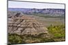 USA, North Dakota, Medora. Theodore Roosevelt National Park, North Unit, Oxbow Overlook-Bernard Friel-Mounted Photographic Print