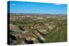 USA, North Dakota, Medora. Theodore Roosevelt National Park, South Unit, Badlands Overlook-Bernard Friel-Stretched Canvas