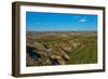 USA, North Dakota, Medora. Theodore Roosevelt National Park, South Unit, Badlands Overlook-Bernard Friel-Framed Photographic Print