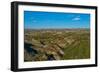 USA, North Dakota, Medora. Theodore Roosevelt National Park, South Unit, Badlands Overlook-Bernard Friel-Framed Photographic Print