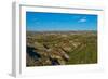 USA, North Dakota, Medora. Theodore Roosevelt National Park, South Unit, Badlands Overlook-Bernard Friel-Framed Photographic Print