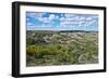 USA, North Dakota, Medora. Theodore Roosevelt National Park, South Unit, Painted Canyon Overlook-Bernard Friel-Framed Photographic Print