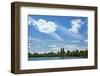 USA, NY, New York City. Central Park Reservoir and cityscape on the South and West side of the Park-Michele Molinari-Framed Photographic Print