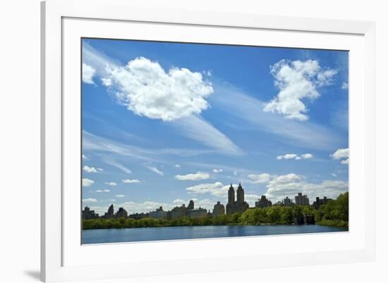 USA, NY, New York City. Central Park Reservoir and cityscape on the South and West side of the Park-Michele Molinari-Framed Photographic Print