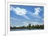 USA, NY, New York City. Central Park Reservoir and cityscape on the South and West side of the Park-Michele Molinari-Framed Photographic Print
