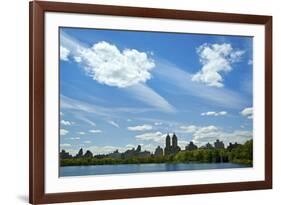 USA, NY, New York City. Central Park Reservoir and cityscape on the South and West side of the Park-Michele Molinari-Framed Photographic Print