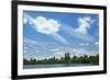 USA, NY, New York City. Central Park Reservoir and cityscape on the South and West side of the Park-Michele Molinari-Framed Photographic Print