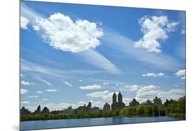 USA, NY, New York City. Central Park Reservoir and cityscape on the South and West side of the Park-Michele Molinari-Mounted Photographic Print