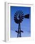 USA, Oklahoma, Elk City, Vintage Farm Windmills-Walter Bibikow-Framed Photographic Print