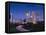 USA, Oklahoma, Tulsa, Skyline from Route 75-Walter Bibikow-Framed Stretched Canvas