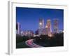 USA, Oklahoma, Tulsa, Skyline from Route 75-Walter Bibikow-Framed Photographic Print