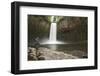 USA, Oregon. Abiqua Falls and stacked pile of rocks.-Jaynes Gallery-Framed Photographic Print